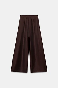 WIDE-LEG LINEN PANTS