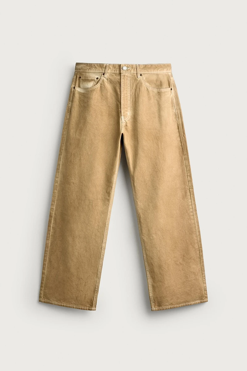 IRREGULAR WASH LOOSE FIT JEANS