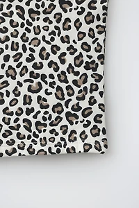 ASYMMETRIC ANIMAL PRINT TOP