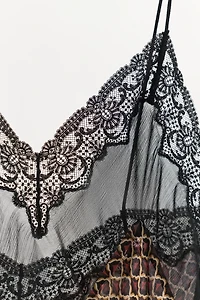 ROBE IMPRIMÉE 100% VISCOSE ASYMÉTRIQUE