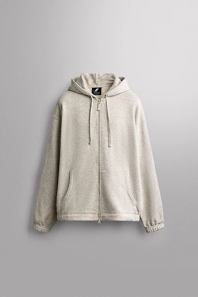 COTTON ZIP-UP HOODIE