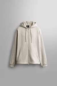 COTTON ZIP-UP HOODIE