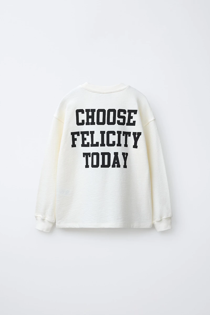 NUMBER AND TEXT PRINT T-SHIRT