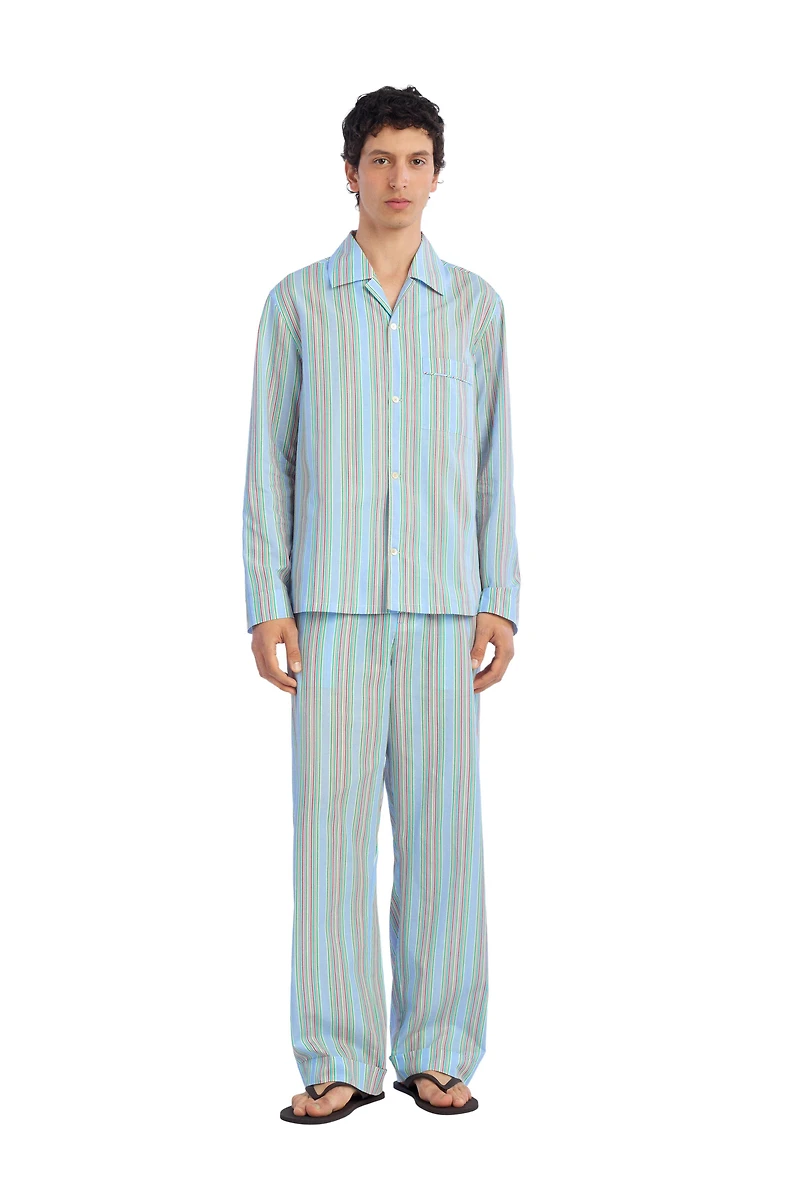 PANTALON DÉCONTRACTÉ EN JACQUARD À RAYURES