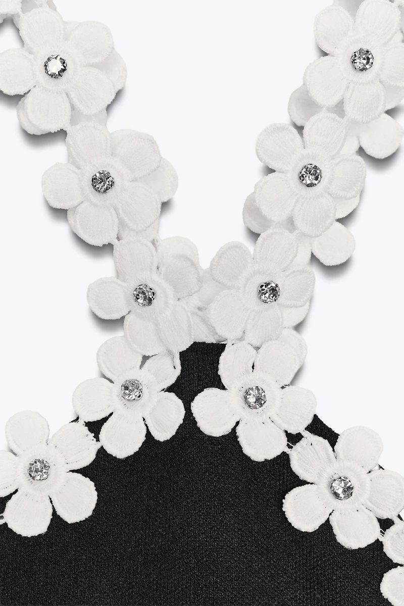 FLORAL HARDWARE STRETCH BODYSUIT