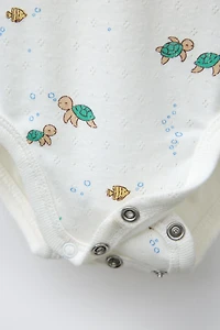 LOT BODY ET VESTE POINTELLE MER