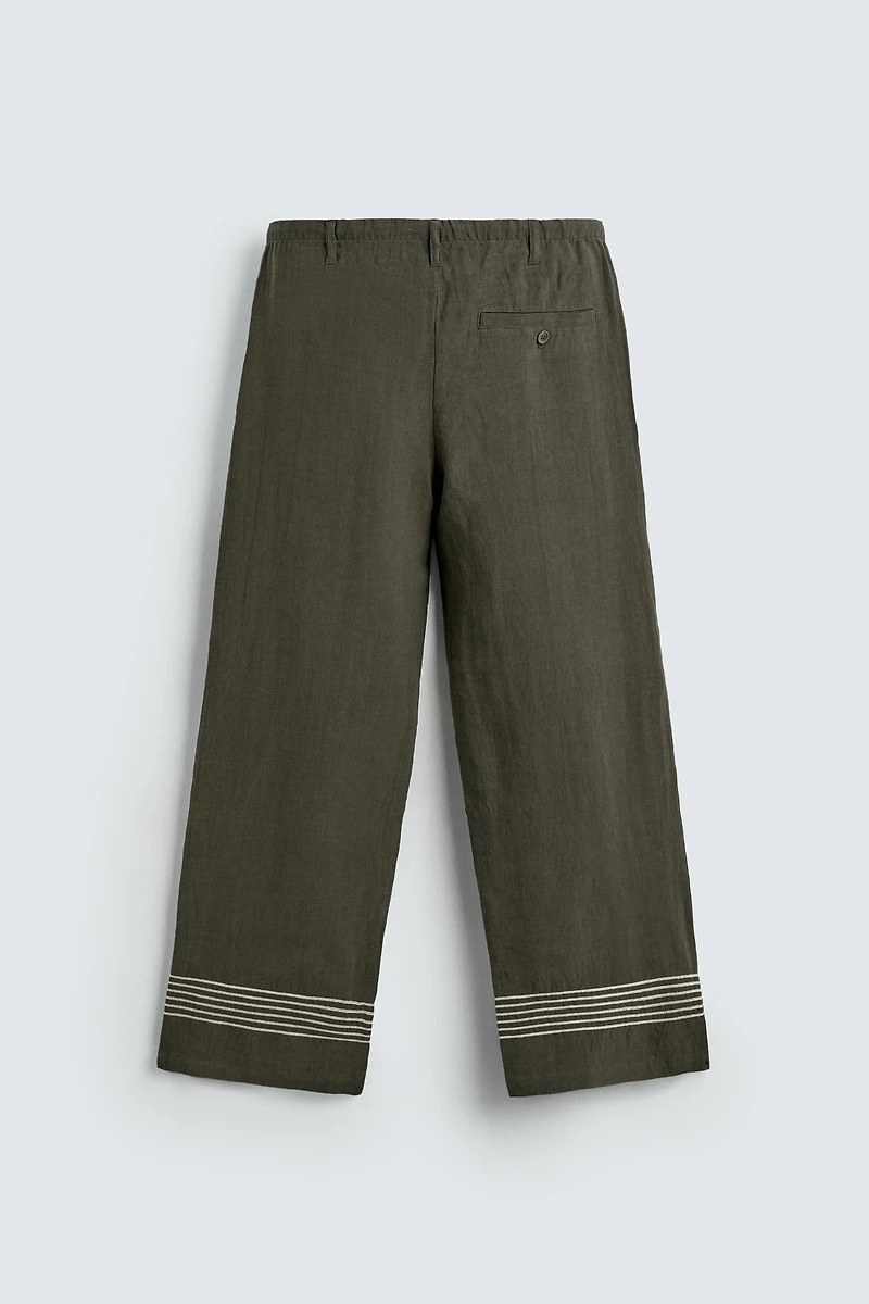 PANTALON RELAXED FIT 100% LIN