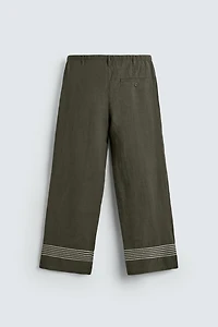 PANTALON RELAXED FIT 100% LIN