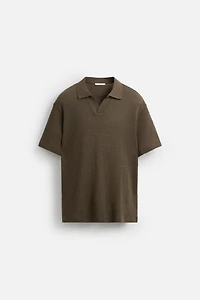 POLO JACQUARD GÉOMÉTRIQUE