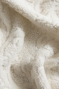 SERVIETTE DE BAIN JACQUARD FLEURS