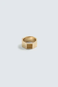 GEOMETRIC STONE RING