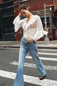 JEAN Z1975 BOOTCUT TAILLE HAUTE CEINTURE CHAÎNE