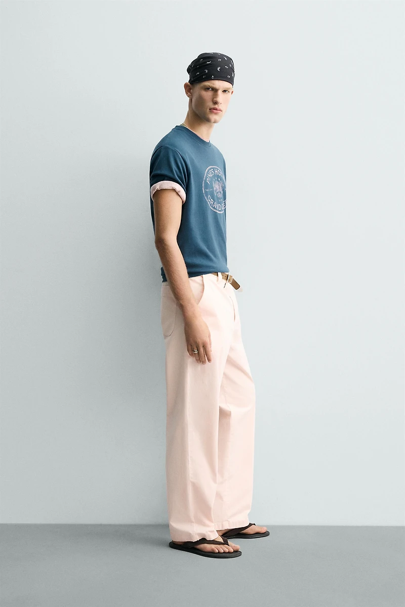 WASHED PRINT T-SHIRT