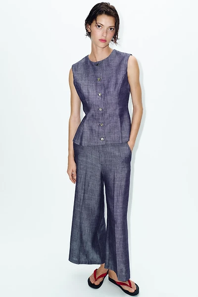 HIGH-WAIST CULOTTES SET