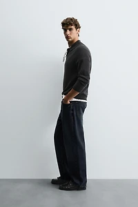 WOOL-CASHMERE KNIT POLO SHIRT