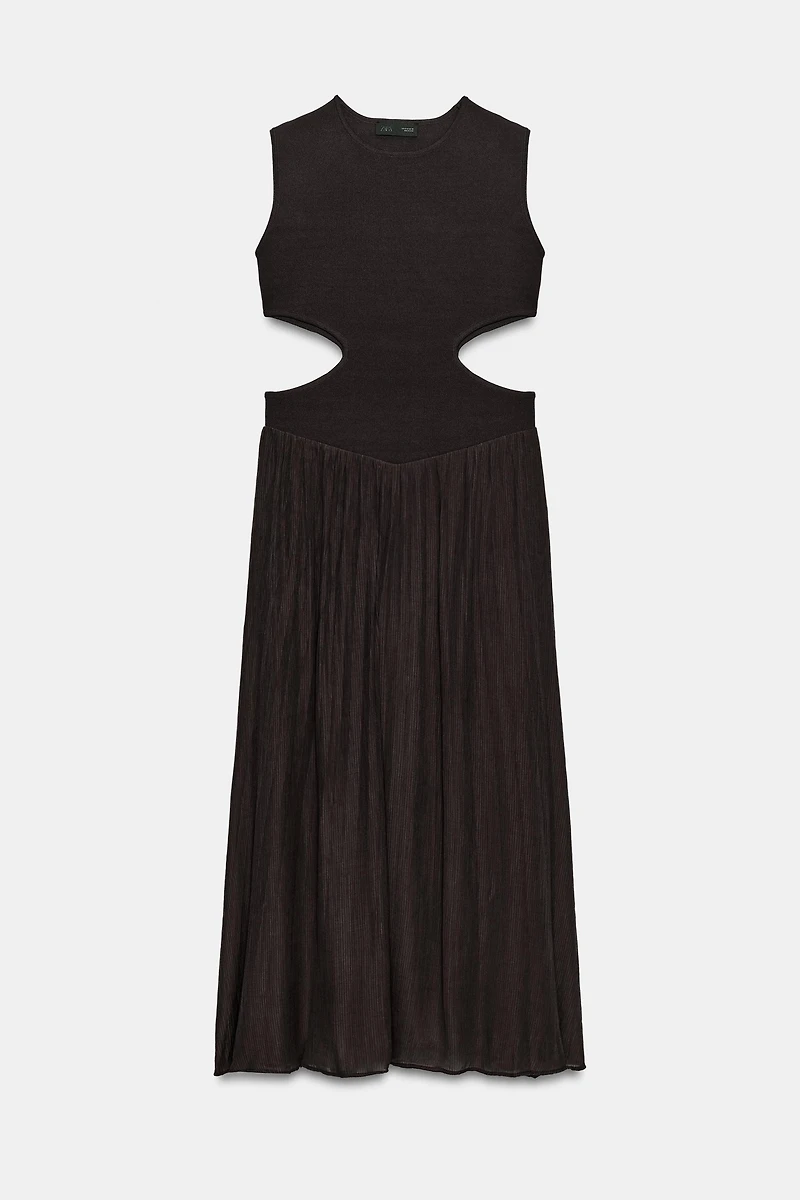 CUT OUT KNIT DRESS