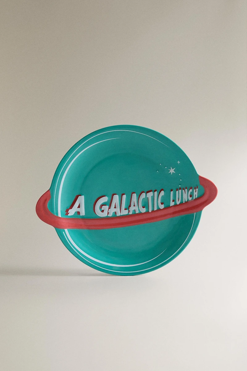 KIDS' SPACE STONEWARE PLATE