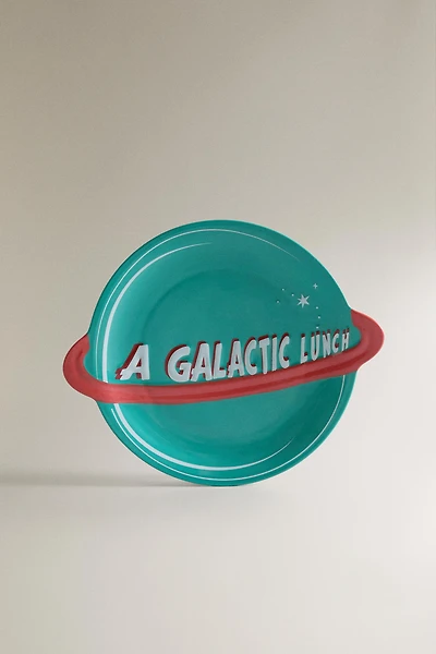 KIDS' SPACE STONEWARE PLATE