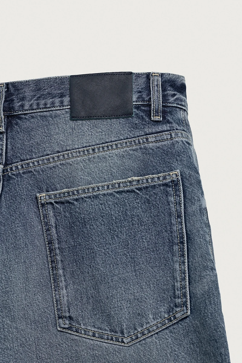RELAXED FIT DENIM SHORTS