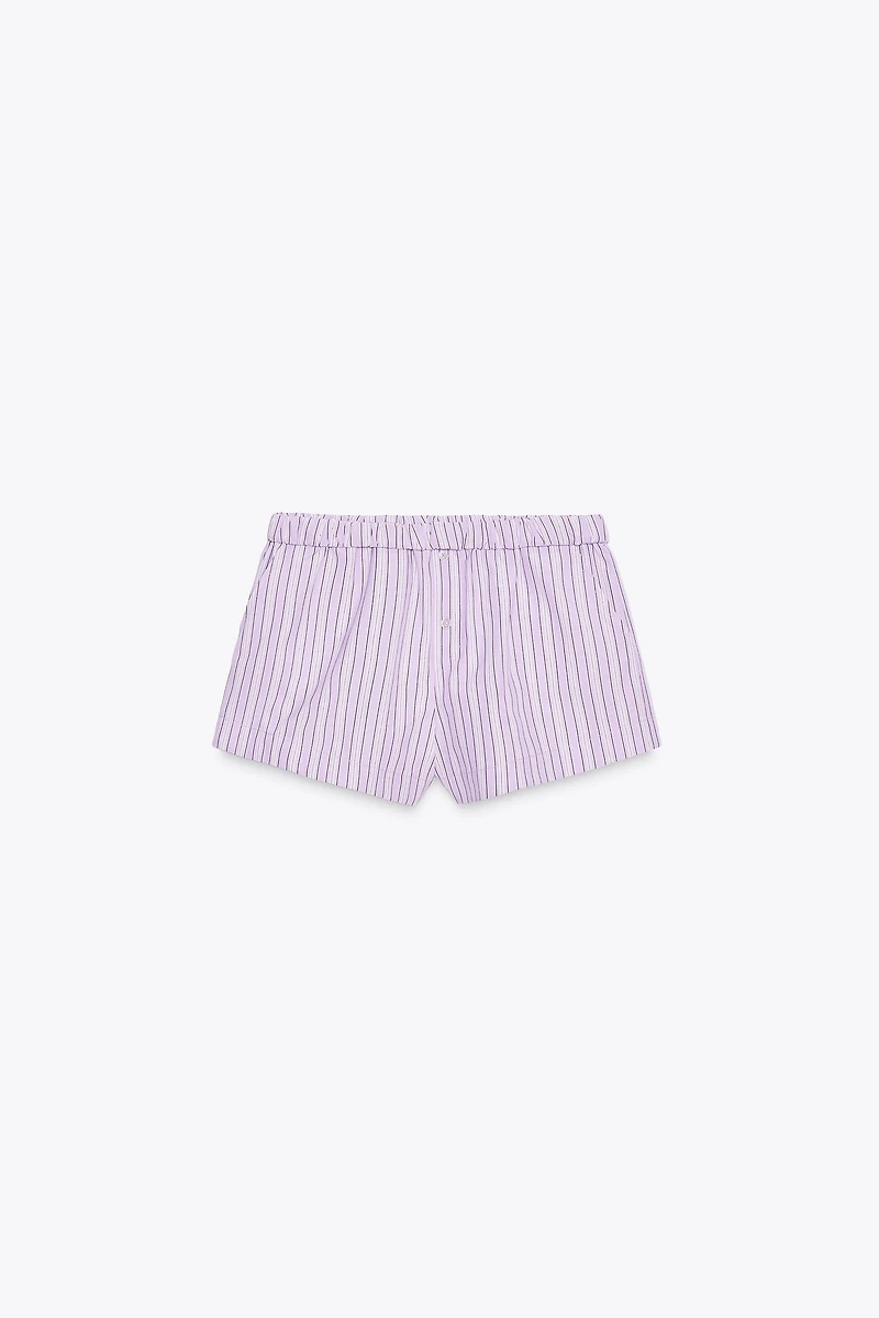 TURN-UP WAIST MINI SHORTS