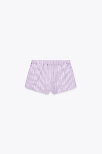 TURN-UP WAIST MINI SHORTS