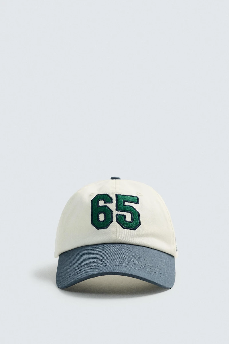 CONTRAST EMBROIDERED CAP