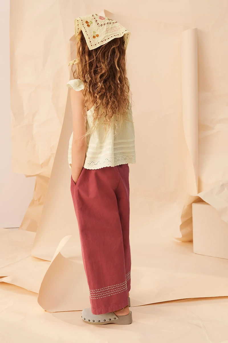 LIMITED EDITION STRAIGHT-LEG TOPSTITCH PANTS