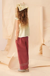 LIMITED EDITION STRAIGHT-LEG TOPSTITCH PANTS