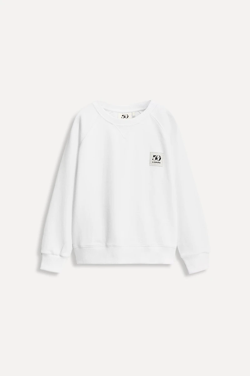 6 ANS/ SWEAT POCHE ÉTIQUETTE 50TH ANNIVERSARY
