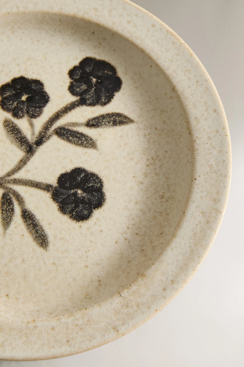 MINI FLORAL STONEWARE PLATE