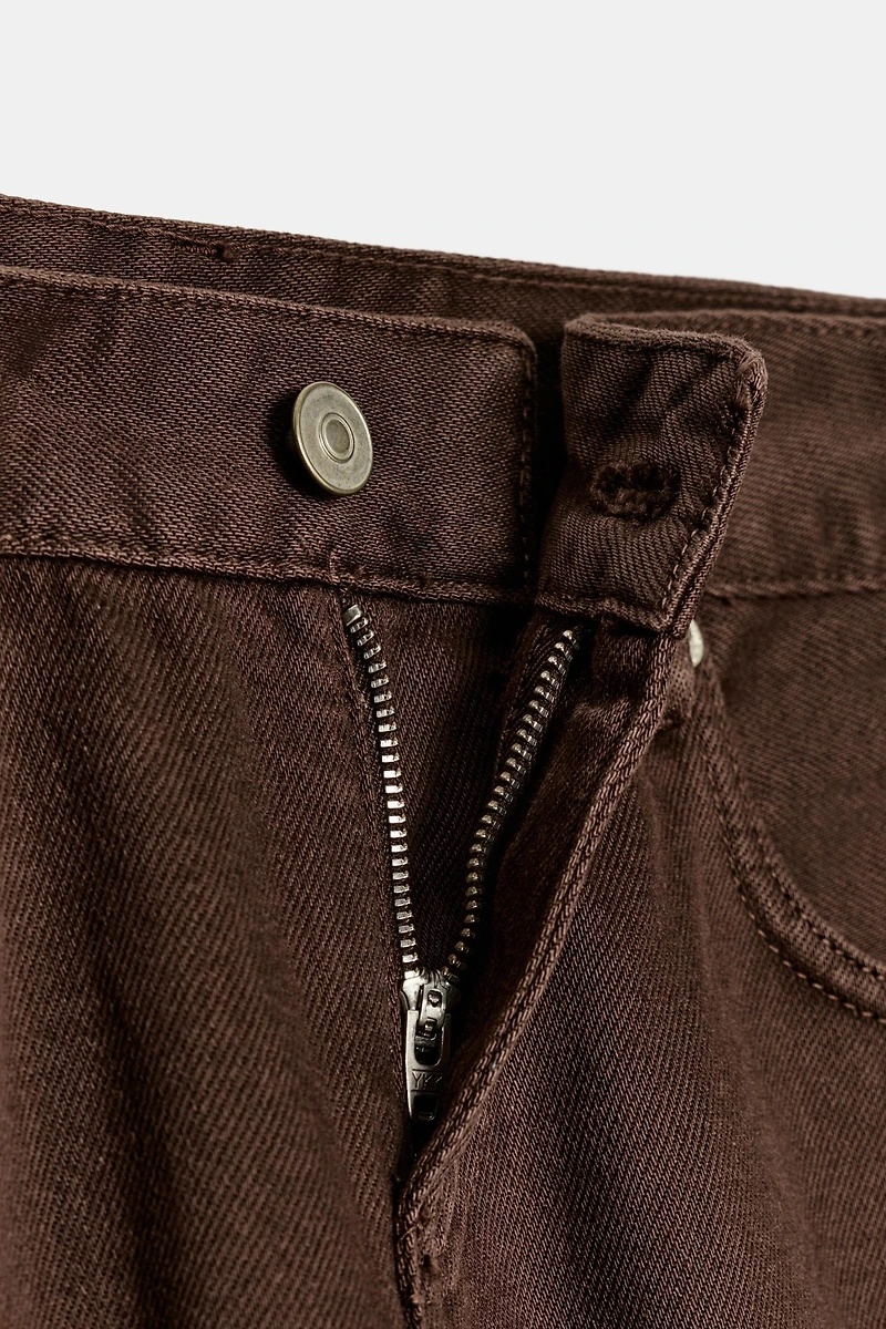 TRF WIDE LEG LOW RISE JEANS