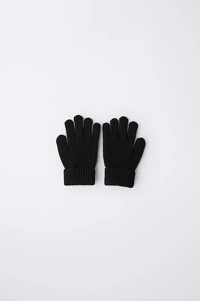 PLAIN KNIT GLOVES
