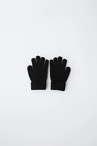 PLAIN KNIT GLOVES