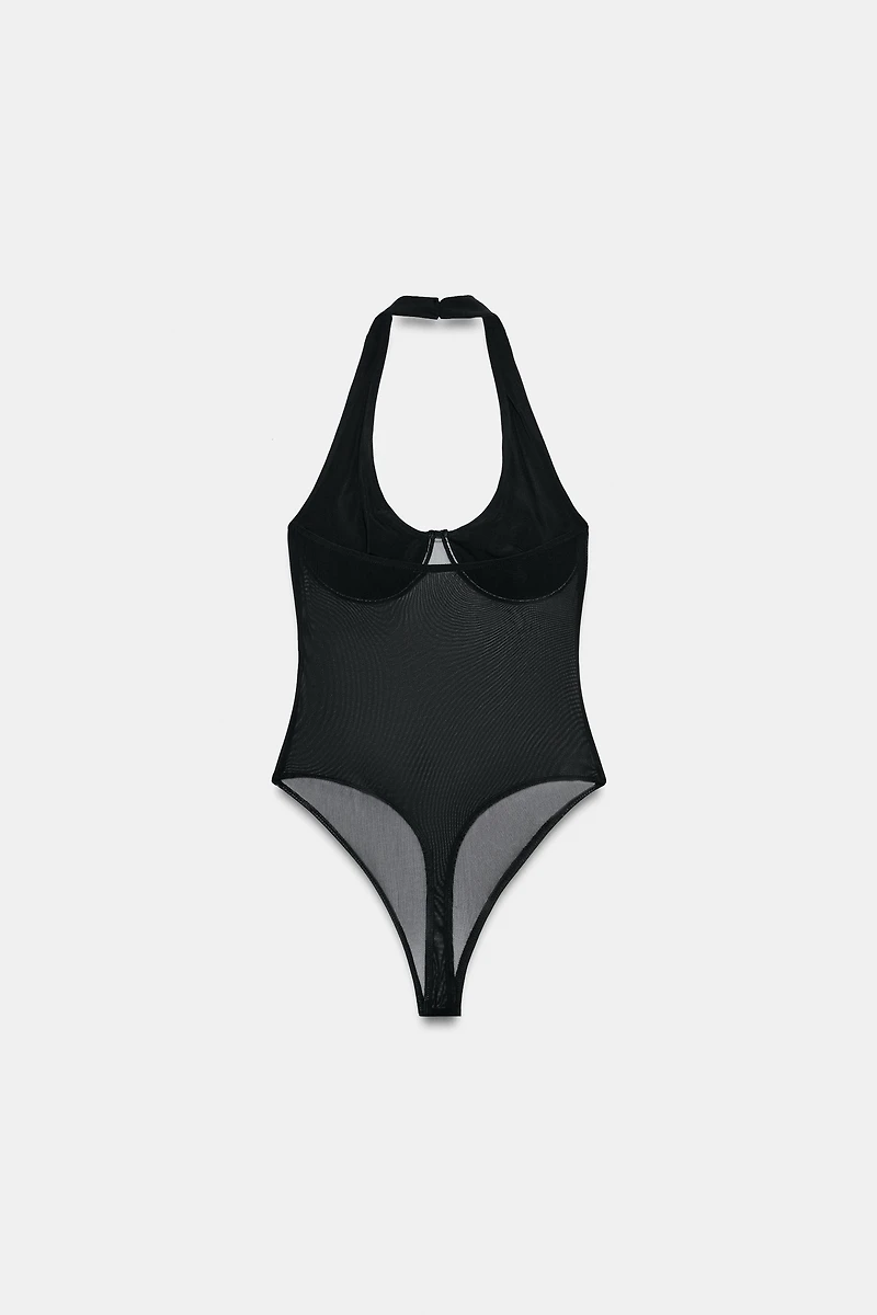 COMBINATION TULLE BODYSUIT
