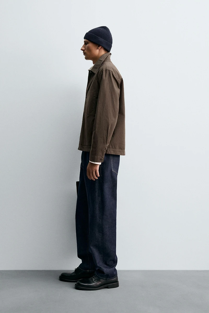 WASHED REGULAR FIT OVERSHIRT