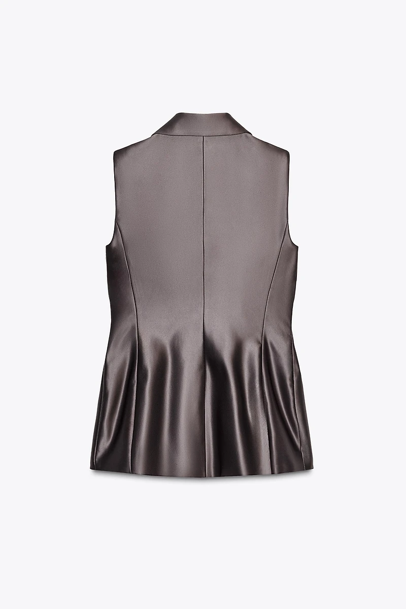 GILET SATINÉ