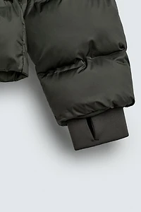 WATER REPELLENT HOODIE PUFFER JACKET