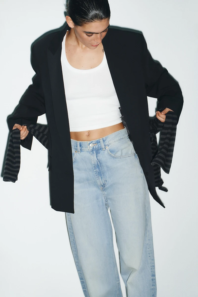 TRF HIGH WAIST EXTRA WIDE LEG JEANS