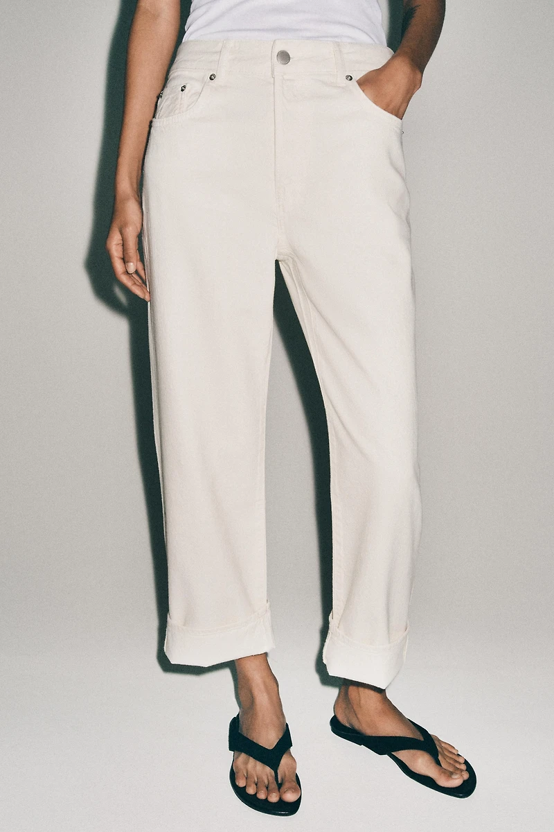 ZW COLLECTION LOW-RISE BAGGY JEANS