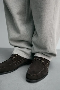 CHAMPION ® X ZARA LEATHER BOAT SHOES