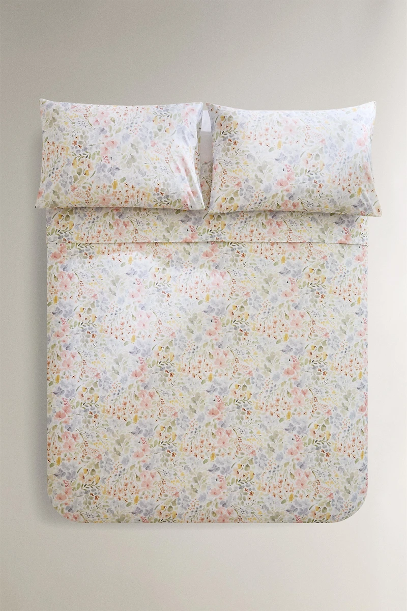 HOUSSE DE COUETTE IMPRIMÉ FLORAL