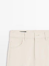 High-waist palazzo jeans