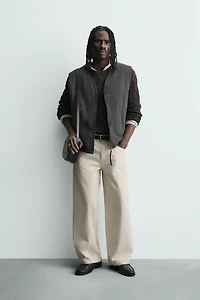 WASHED TOPSTITCHED VEST