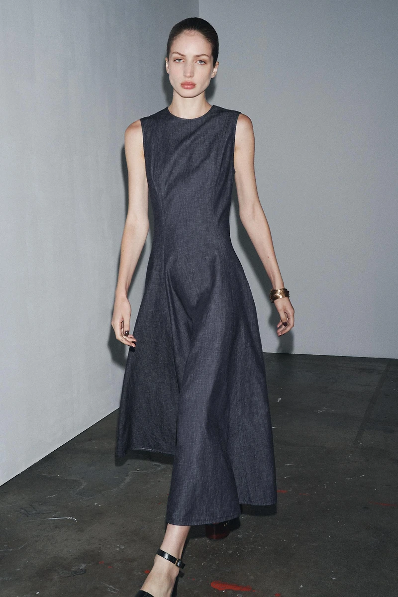 ROBE MI-LONGUE EN DENIM ZW COLLECTION
