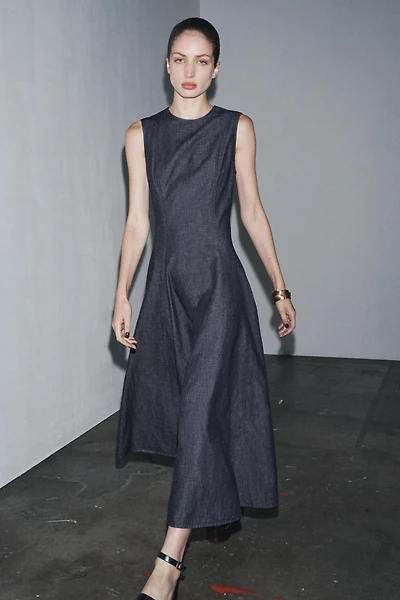 ROBE MI-LONGUE EN DENIM ZW COLLECTION
