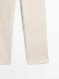 Mid-rise straight-leg jeans