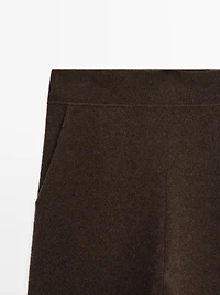 100% cashmere balloon fit trousers