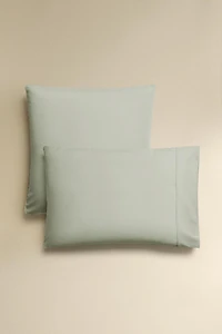 SATEEN PILLOWCASE WITH FESTOON DESIGN (300 THREAD COUNT)