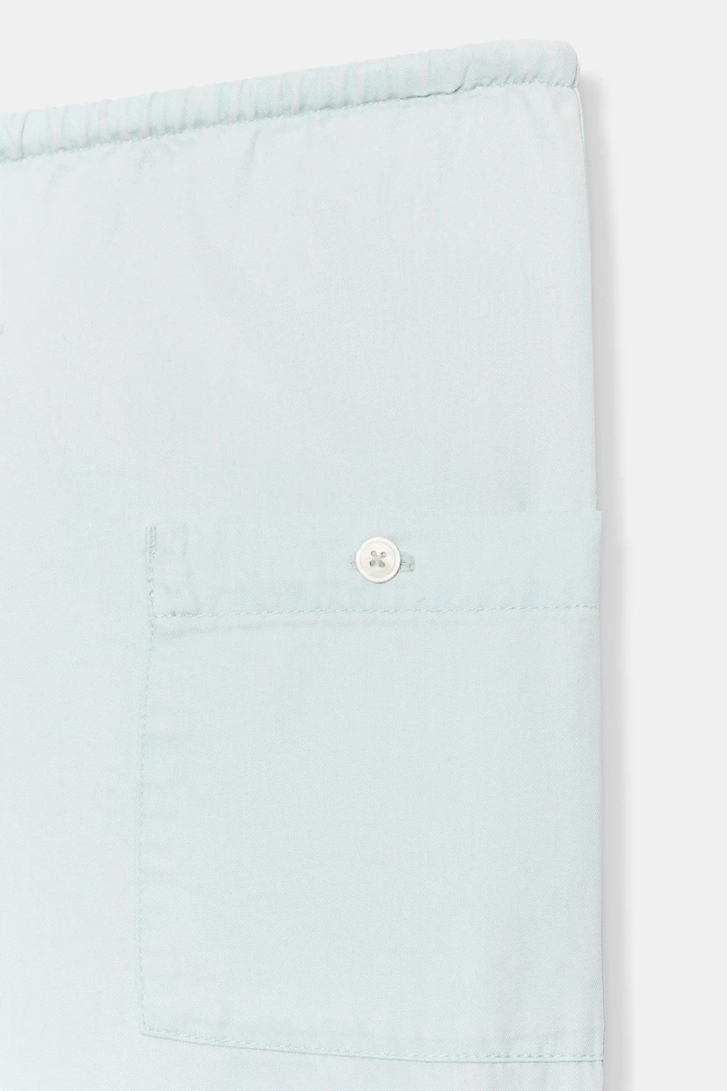 DRAWSTRING FLOWY PANTS