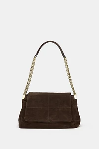 SAC PORTÉ ÉPAULE EN CUIR VELOURS